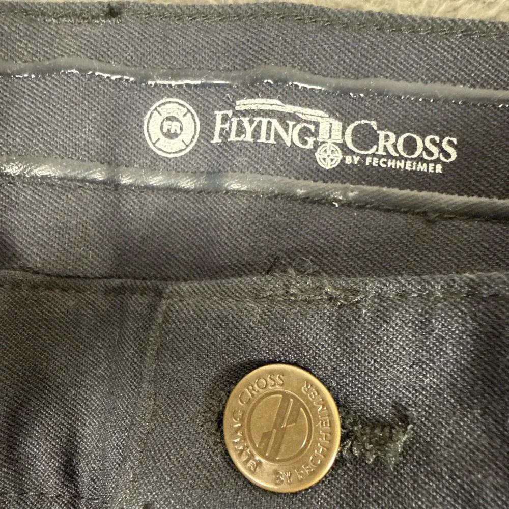 Flying Cross Station Pants Mens 34 Navy Blue Fire Resistant Nomex IIIA Unhemmed